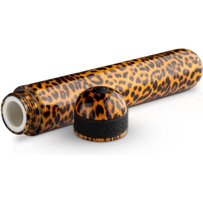 Леопардовая вибропуля Nayo Bullet Vibrator - 9 см - Panthra. Фотография 4.