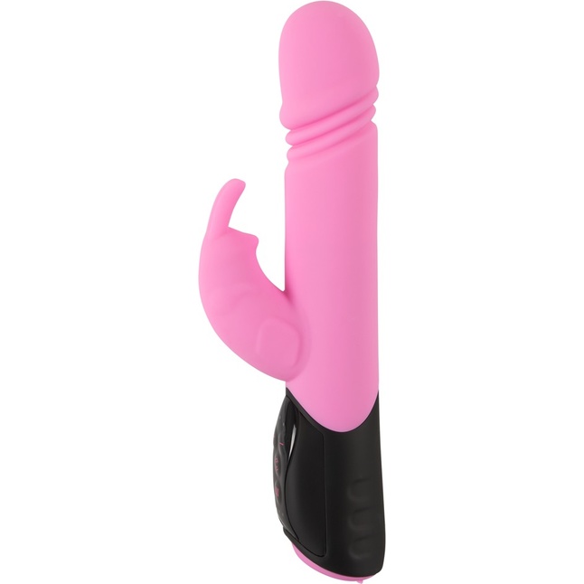 Розовый вибратор-кролик Thrusting Rabbit - 25 см - You2Toys. Фотография 2.