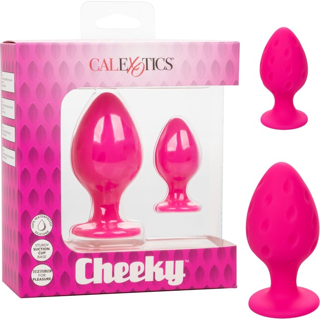 Набор из двух розовых анальных пробок Cheeky - Anal Toys. Фотография 5.