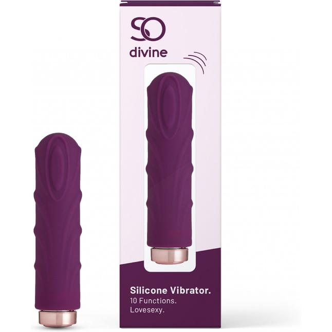 Фиолетовая вибропуля Love Sexy Silky Touch Vibrator - 9,4 см. Фотография 4.