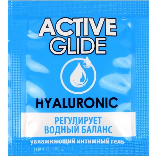 Лубрикант на водной основе Active Glide с гиалуроновой кислотой - 3 гр - Одноразовая упаковка