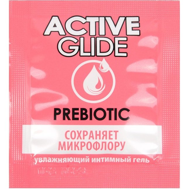 Лубрикант на водной основе Active Glide с пребиотиком - 3 гр - Одноразовая упаковка