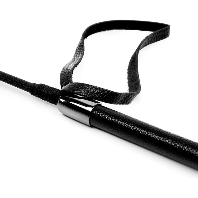 Черный стек с наконечником-ладошкой - 55 см - NOTABU. Фотография 5.