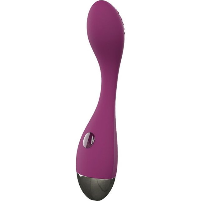 Фиолетовый вибромассажер G-Spot Evelyn - 15,1 см