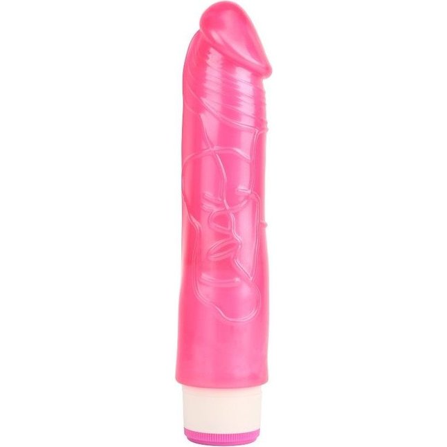 Розовый вибратор-реалистик Sexy Whopper - 20,2 см - Basic Luv Theory