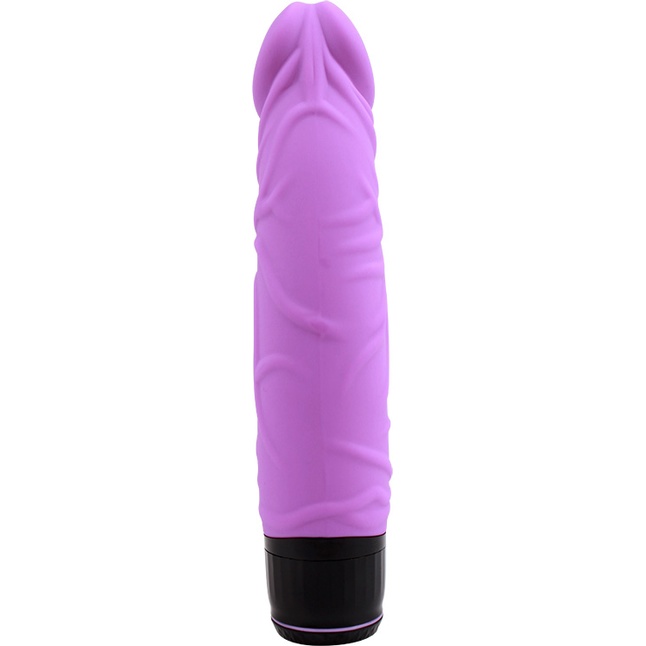 Фиолетовый вибратор-реалистик Thick Realistic Dildo - 19,5 см - M-Mello. Фотография 3.
