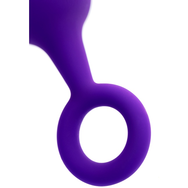 Фиолетовая анальная втулка с ограничительным колечком - 11,5 см. Фотография 7.