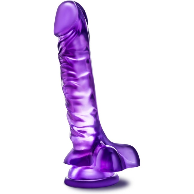Фиолетовый фаллоимитатор Basic 8 - 22,86 см - B Yours