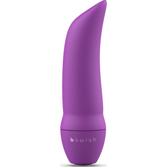 Фиолетовая вибропуля Bmine Basic Curve - 7,6 см. Фотография 2.