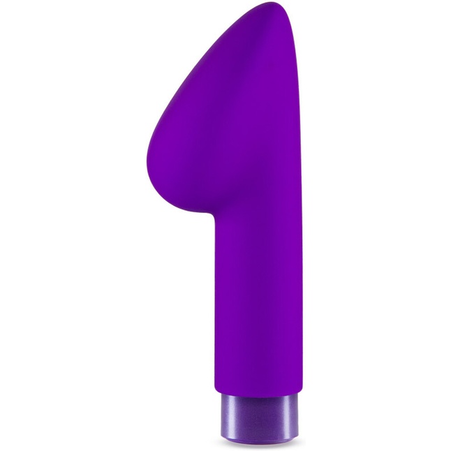 Фиолетовый вибромассажер B4 - 13,97 см - Noje