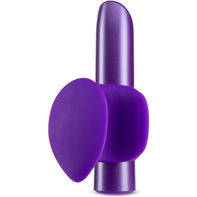 Фиолетовый вибромассажер B6 - 10,16 см - Noje