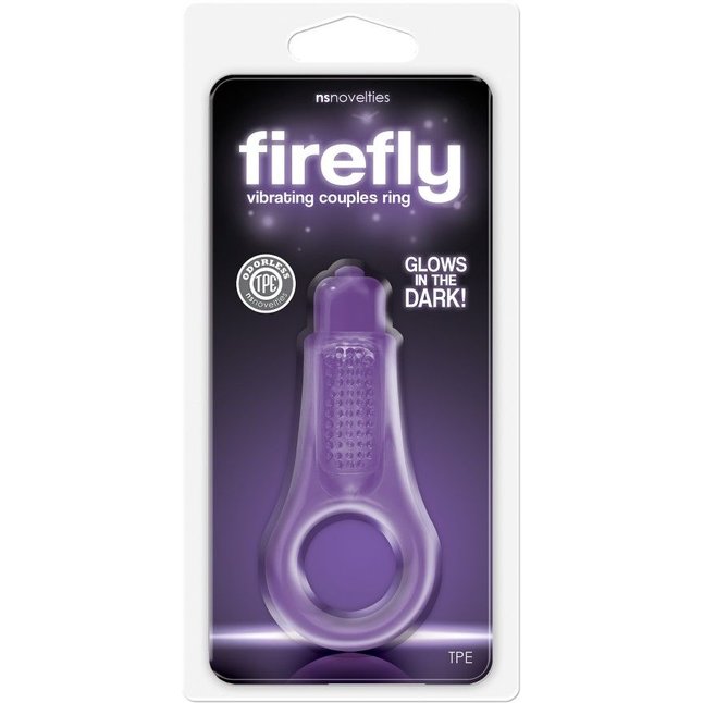 Фиолетовое эрекционное кольцо Firefly Couples Ring - Firefly. Фотография 3.