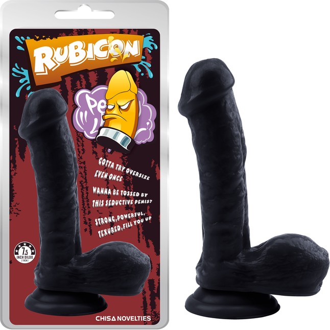 Черный фаллоимитатор Gentle Black Penis - 19 см - Rubicon. Фотография 2.
