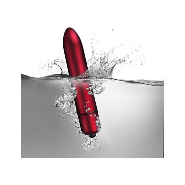 Красный мини-вибратор Rouge Allure - 16 см. Фотография 2.
