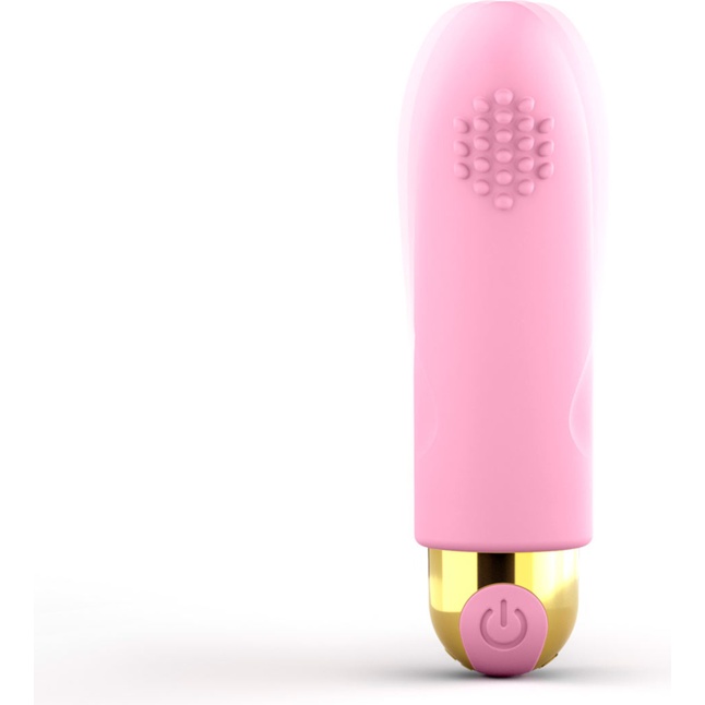 Розовый вибратор на палец Touch Me - 8,6 см. Фотография 4.
