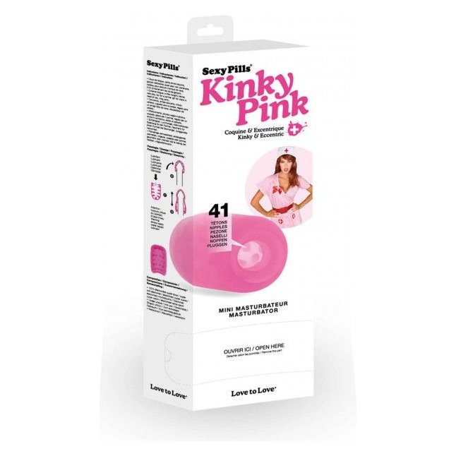 Розовый мастурбатор Sexy Pills Kinky. Фотография 3.
