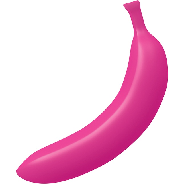 Розовый вибратор-банан Oh Oui! - 17,5 см