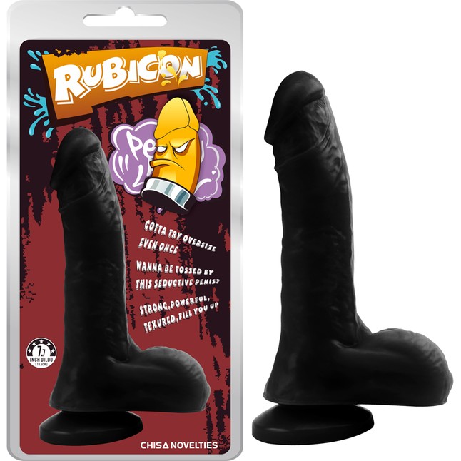 Черный фаллоимитатор Night Club Penis - 20 см - Rubicon. Фотография 2.