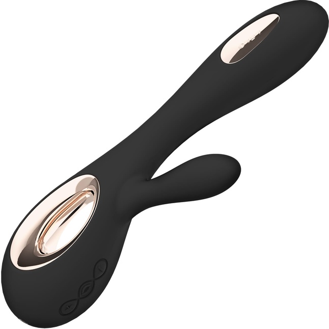 Черный вибратор-кролик Lelo Soraya Wave - 21,8 см. Фотография 6.