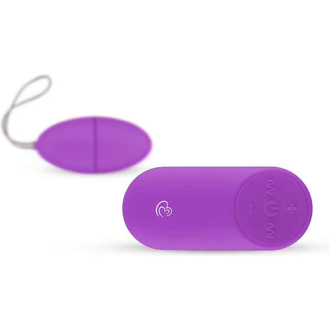 Фиолетовое виброяйцо Vibrating Egg с пультом ДУ - Mini Vibe Collection. Фотография 2.