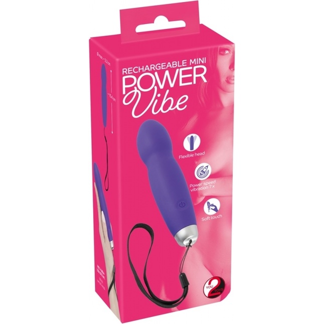 Фиолетовый вибратор Power Vibe - 15,4 см - You2Toys. Фотография 6.