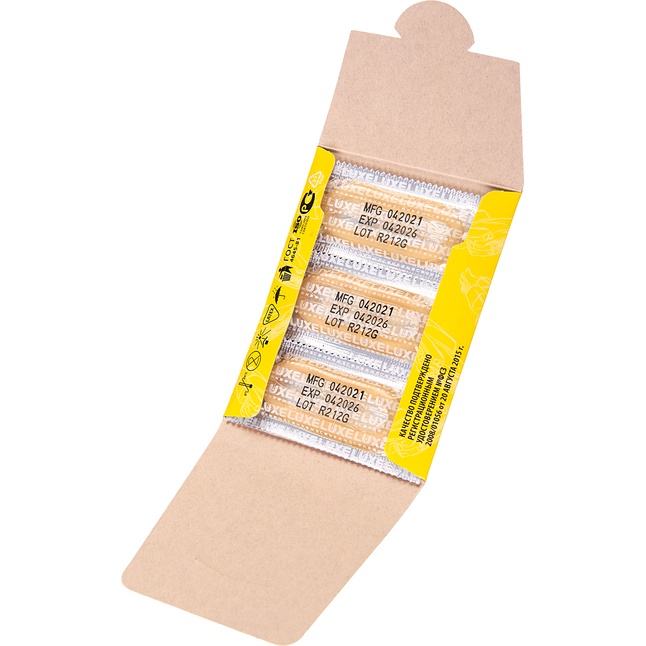 Классические гладкие презервативы «Золотой кадиллак» - 3 шт - Luxe. Фотография 5.