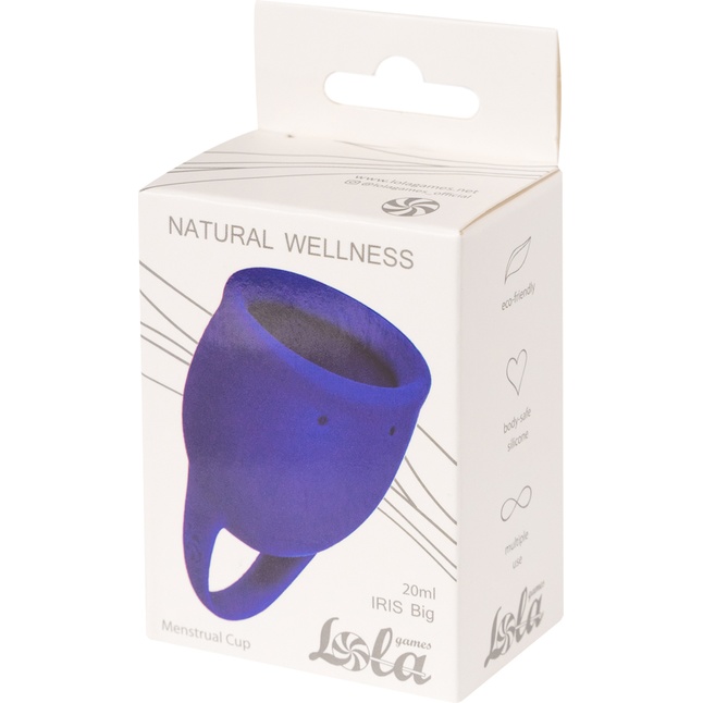 Синяя менструальная чаша Iris - 20 мл - Natural Wellness