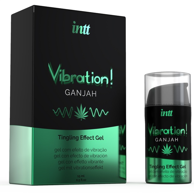 Жидкий интимный гель с эффектом вибрации Vibration! Ganjah - 15 мл. Фотография 2.