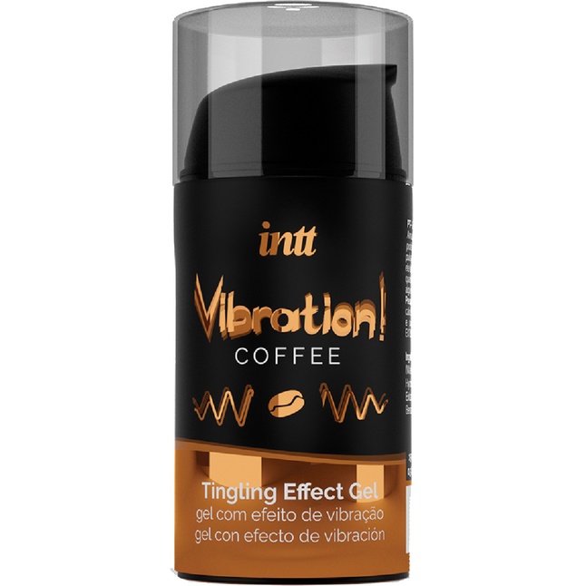 Жидкий интимный гель с эффектом вибрации Vibration! Coffee - 15 мл