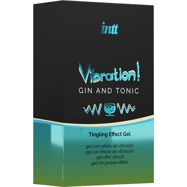 Жидкий интимный гель с эффектом вибрации Vibration! Gin Tonic - 15 мл. Фотография 3.