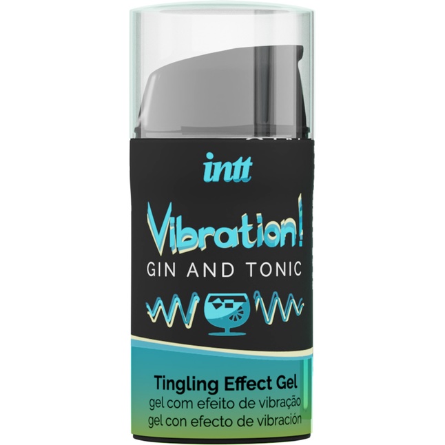 Жидкий интимный гель с эффектом вибрации Vibration! Gin Tonic - 15 мл