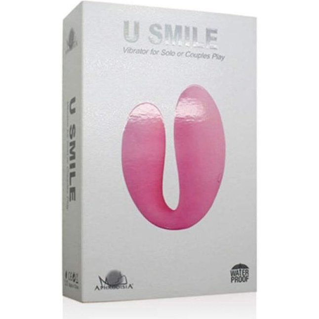 Розовый вибромассажер для пар U Smile. Фотография 2.