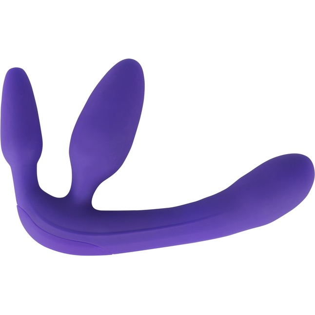 Фиолетовый безремневой вибрострапон Vibrating Strapless Strap-On - You2Toys