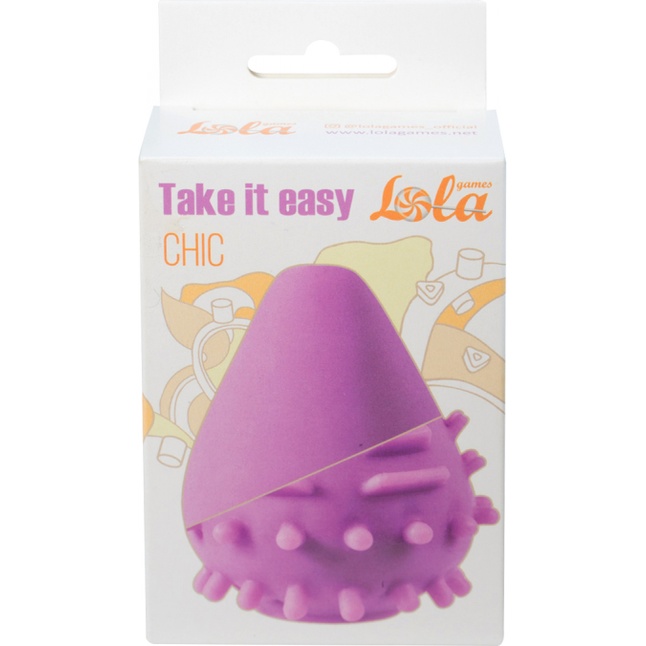 Фиолетовый мастурбатор Chic с шипиками - Take it easy. Фотография 3.