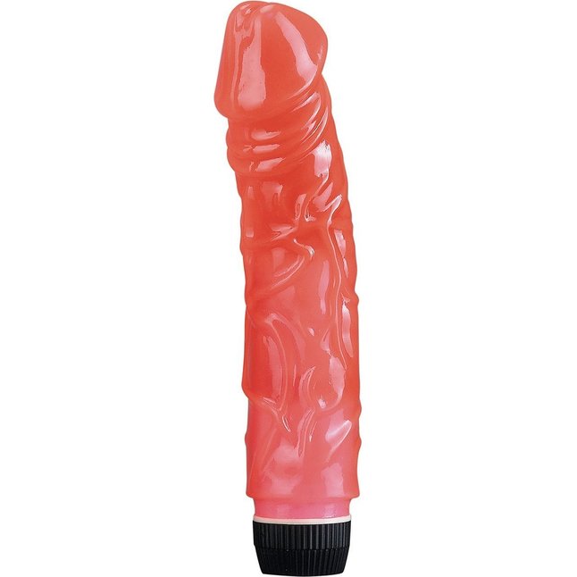 Розовый реалистичный вибратор JELLY - 22,5 см - Penetrating Pleasures
