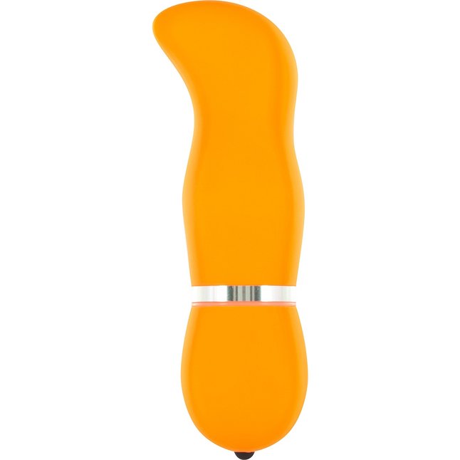 Оранжевый вибромассажер для точки G FUNKY VIBELICIOUS G SPOT - 12 см - Funky
