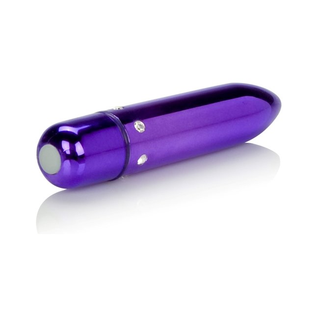 Фиолетовая вибропуля с кристаллами High Intensity Purple - Crystal Chic. Фотография 4.