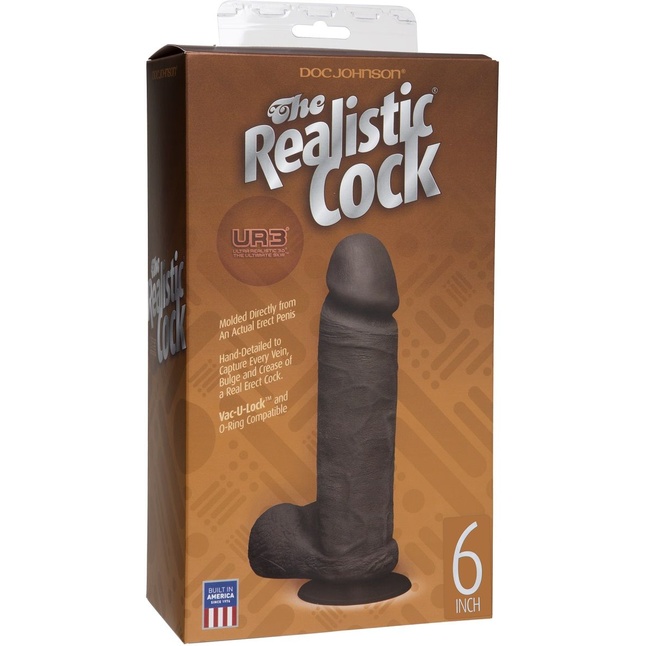 Реалистичный фаллоимитатор The Realistic Cock ULTRASKYN 6” - 17,3 см - The Realistic Cock. Фотография 4.
