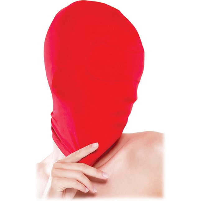 Красная закрытая маска на лицо - Fetish Fantasy Series