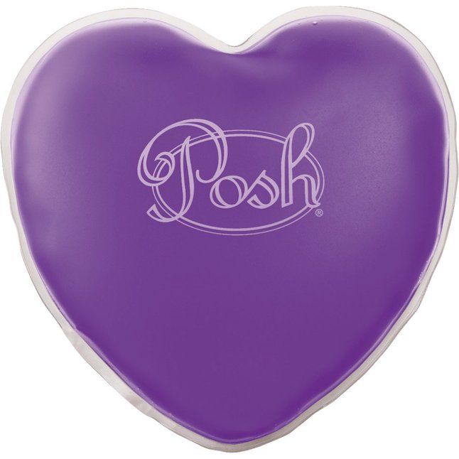 Теплый массажер фиолетового цвета Posh Warm Heart - Posh
