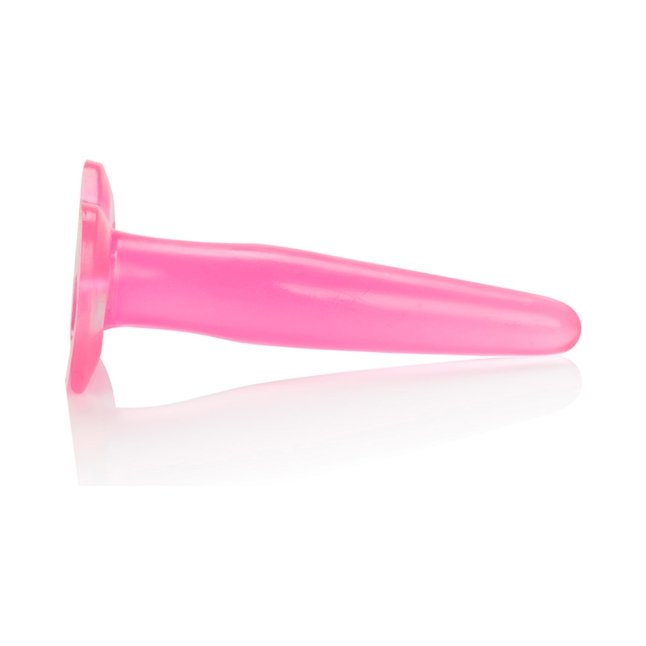Розовая силиконовая пробка Tee Probes - 12 см - Anal Toys. Фотография 3.