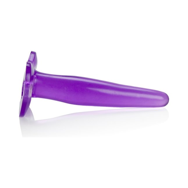 Фиолетовая силиконовая пробка Tee Probes - 12 см - Anal Toys. Фотография 3.