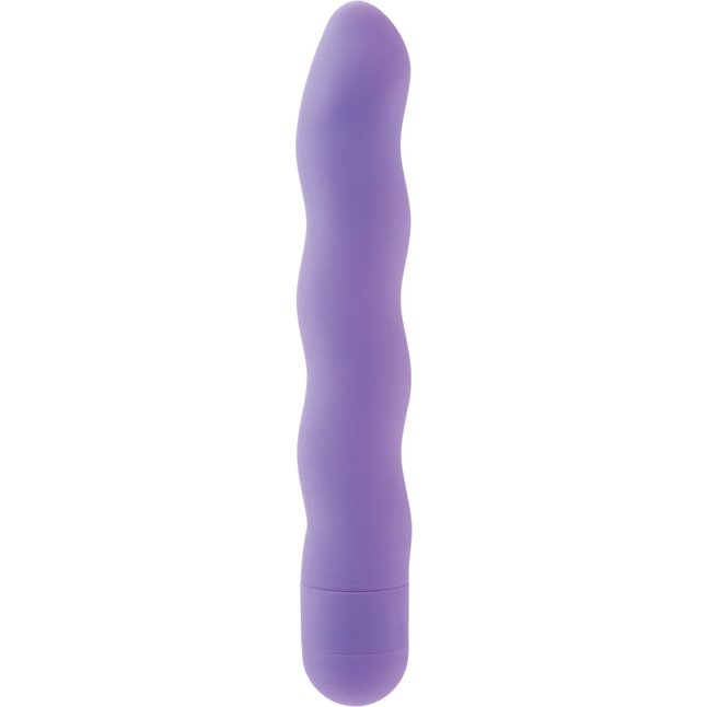 Сиреневый вибратор First Time Power Swirls Purple - 18,5 см - First Time