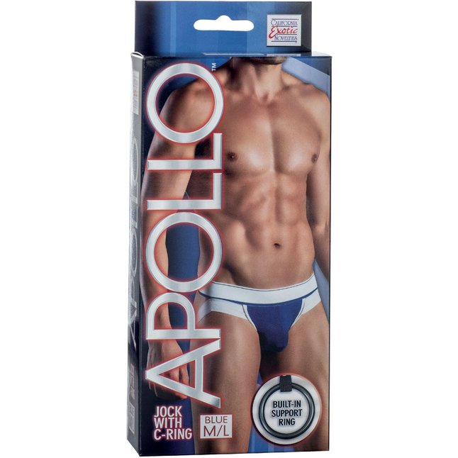 Мужские трусы-джоки Apollo Jock with C-Ring с отстёгивающимся эрекционным кольцом - Apollo. Фотография 3.