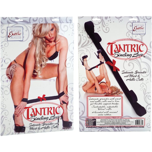 Наручники Tantric Binding Love Intimate Spreader with Wrist Ankle Cuffs - Tantric Collection. Фотография 3.