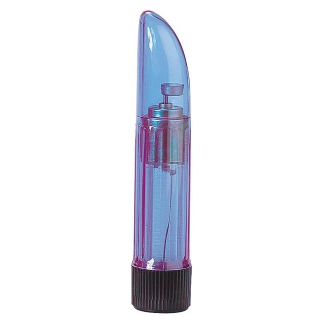 Полупрозрачный сиреневый вибратор Crystalclear Lavender Ladyfinger - 13 см