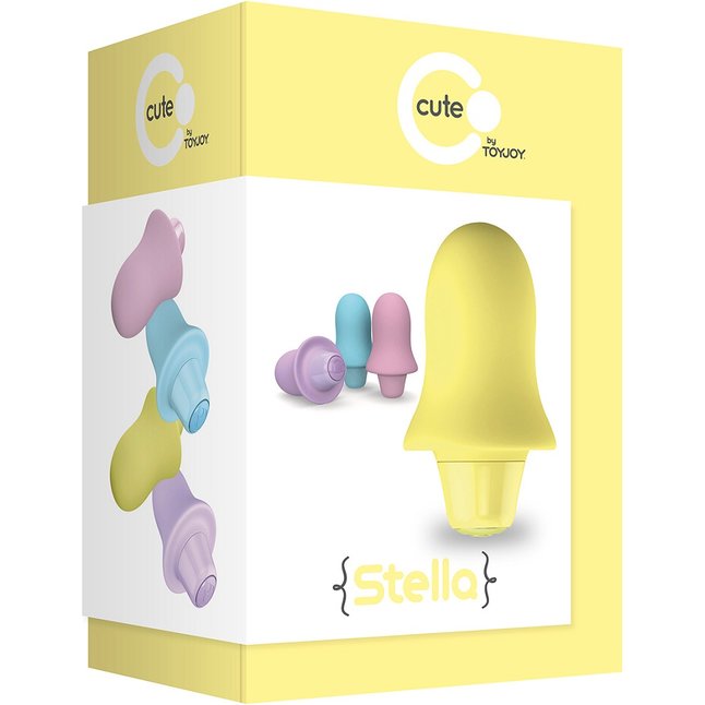 Жёлтый вибростимулятор STELLA BULLET - 7,5 см - Cute. Фотография 2.