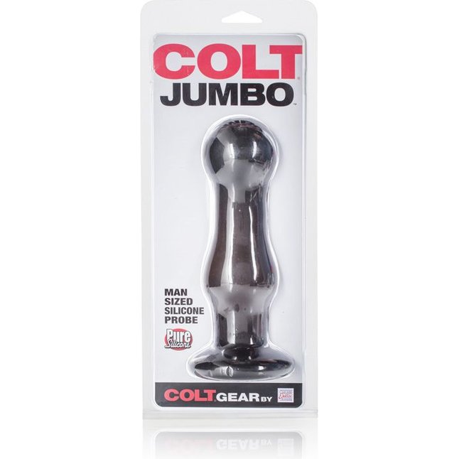 Чёрная анальная пробка COLT Jumbo Probe - 19,75 см - Colt. Фотография 2.