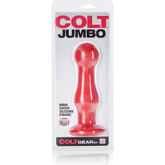 Красная анальная пробка COLT Jumbo Probe - 19,75 см - Colt. Фотография 4.