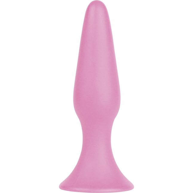 Розовая анальная пробка Silky Buttplug Big - 16 см - Shots Toys